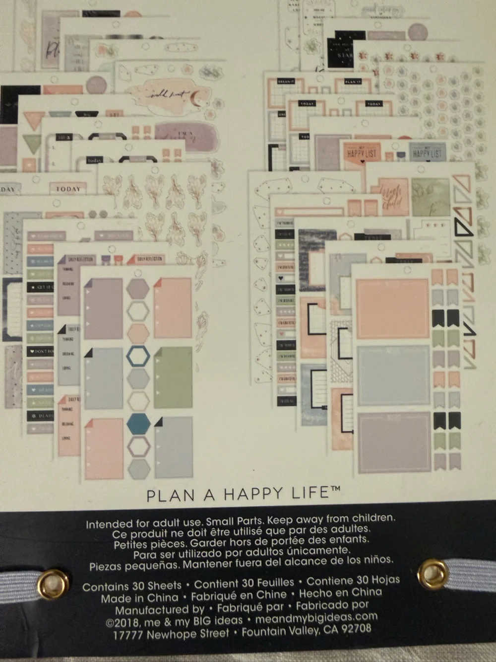 The Happy Planner sticker sheets